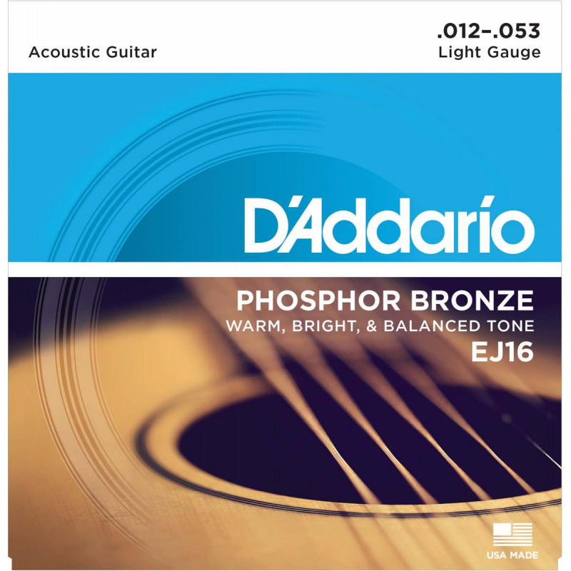 D'Addario EJ16 - light 12-53 - Jeu de cordes Guitare acoustique