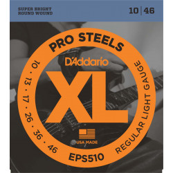 Jeu de cordes guitare électrique D'addario EPS510 Prosteels Regular 10-46