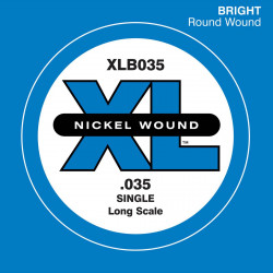 D'addario XLB035 - Corde au détail Nickel Long 035 basse électrique