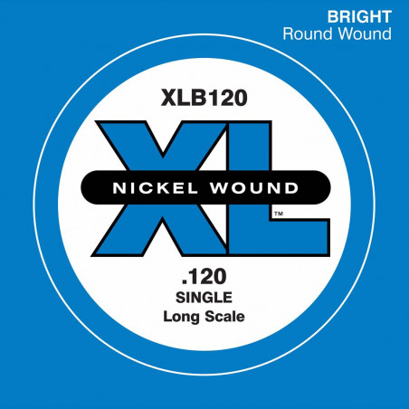 Corde au détail basse électrique D'addario XL Nickel Long 120 - XLB120