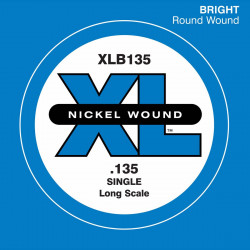 Corde au détail basse électrique D'addario XL Nickel Long 135 - XLB135