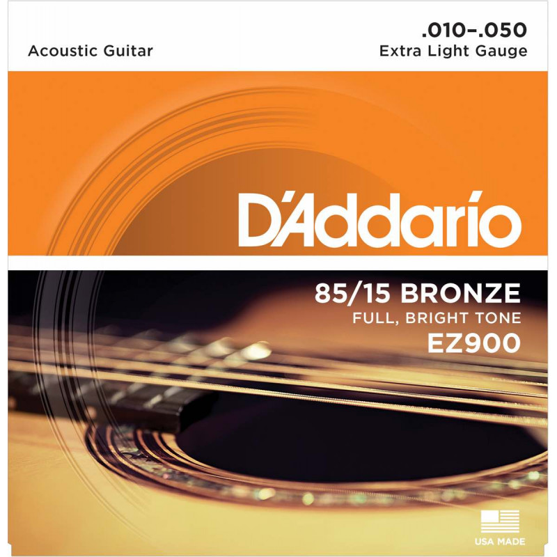 D'Addario EZ900 extra light - Jeu de cordes Guitare acoustique