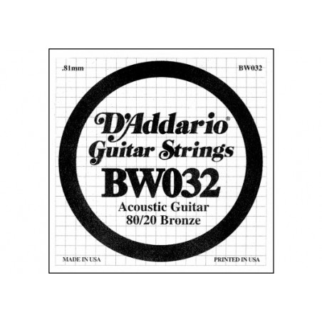 Corde D'Addario 032 - guitare acoustique BW032
