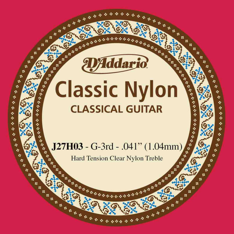 Corde au détail pour guitare classique D'Addario sol 041 Tirant fort - J27H03