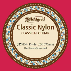 Corde au détail pour guitare classique D'Addario Ré 030 Tirant fort - J27H04