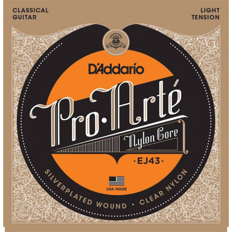 D'Addario EJ43 Pro Arte Light - Jeu de cordes guitare classique
