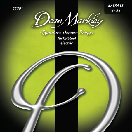 Dean Markley 2501 Signature - Extra Light 8-38 - Jeu de cordes guitare électrique