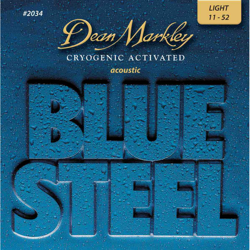 Dean Markley 2034 Blue steel Bronze Light - Jeu de cordes guitare acoustique