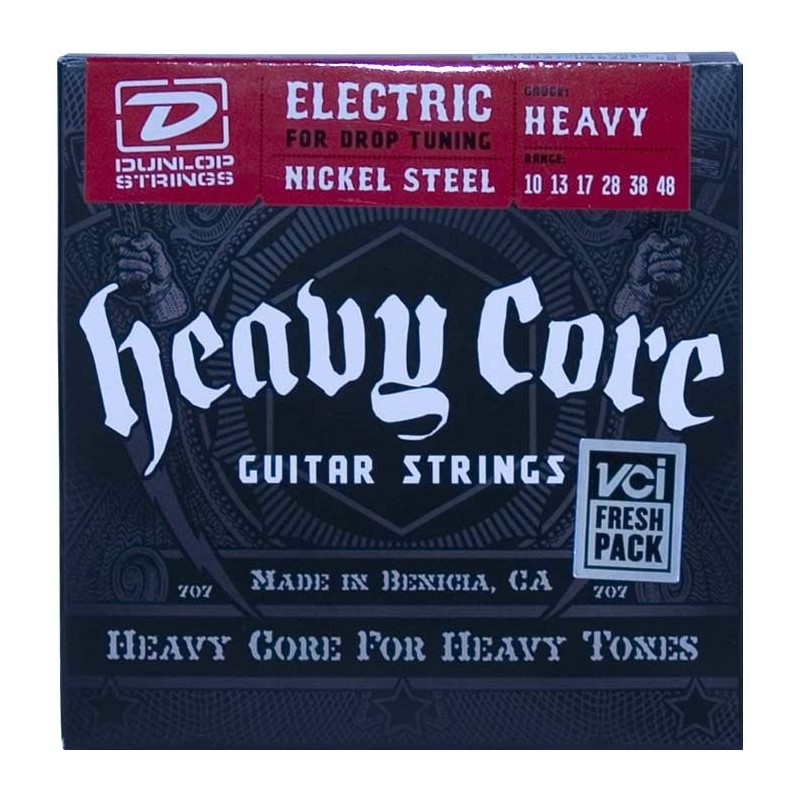 Dunlop Heavy core 10-48 - Jeu guitare électrique