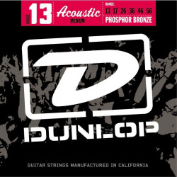 Jeu guitare acoustique Dunlop Phosphore bronze medium 13-56