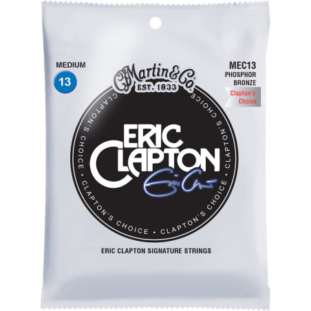 Martin Clapton EC13 - Jeu de cordes Guitare acoustique - Medium 13-56