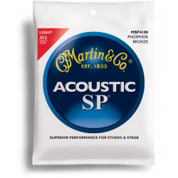 Jeu de cordes Guitare acoustique Martin 4100 Phosphor Bronze Light