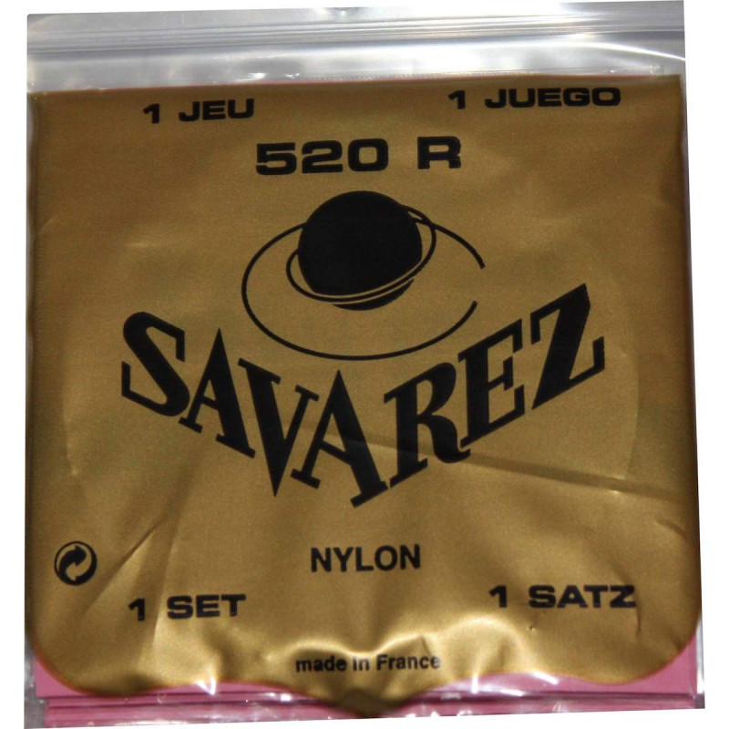 Savarez 520R - Jeu de cordes pour guitare classique - Tirant fort