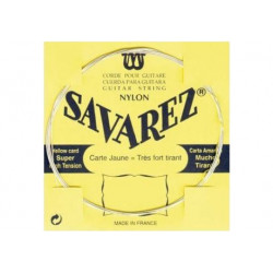 Savarez 521J  - corde Mi aigu guitare classique tirant très fort  - Carte Jaune