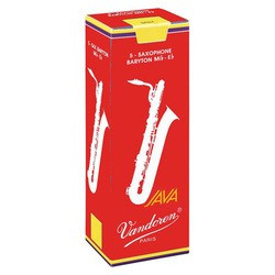 Boîte de 5 anches saxophone baryton Java Red Force 4  - Vandoren SR344R