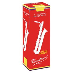 Boîte de 5 anches saxophone baryton Java Red Force 3.5  - Vandoren SR3435R