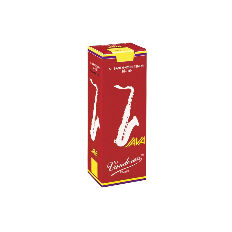 Boîte de 5 anches saxophone tenor Java Red Force 2  - Vandoren SR272R