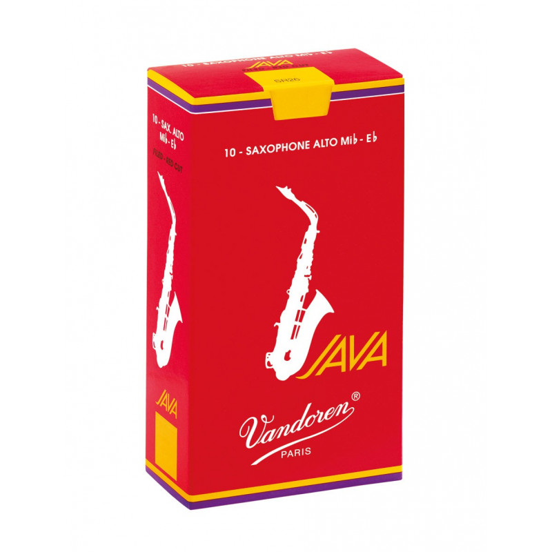 Boîte de 10 anches saxophone alto Java Red Force 4  - Vandoren SR264R
