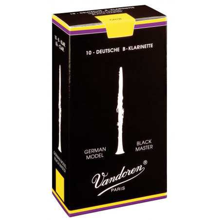 Boîte de 10 anches clarinette Sib Black Master Force 5  - Vandoren CR185