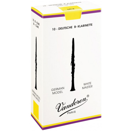 Boîte de 10 anches clarinette White Master Force 3.5  - Vandoren CR1635