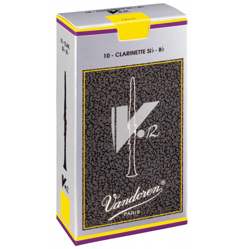 Boîte de 5 anches V12 clarinette basse Force 3.5  - Vandoren CR6235