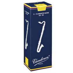 Boîte de 5 anches clarinette basse Force 2.5  - Vandoren CR1225