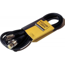 Câble XLR - XLR 1 m - Yellow câble M01X
