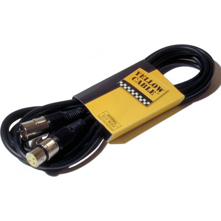Câble XLR - XLR 10 m - Yellow câble M10X