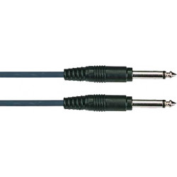 2 Câbles droits jack-jack instrument 1m - Yellow câble P100
