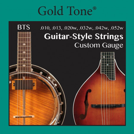 Jeu de cordes Gold Tone pour Banjitar 10-52