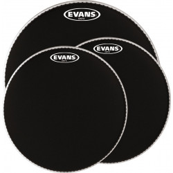 Peau Evans Onyx sablée noire pour tom ou caisse-claire de 13 pouces - B13Onyx2