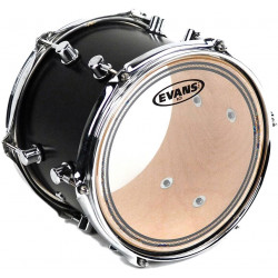 Evans EC2S 14'' transparente - peau de tom ou caisse claire