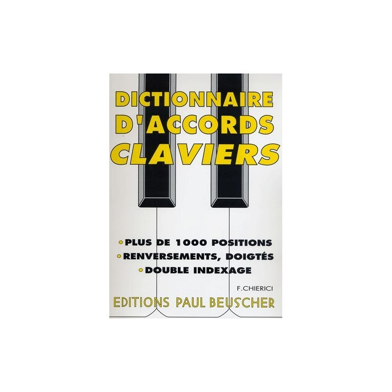 Dictionnaire d'accords pour clavier