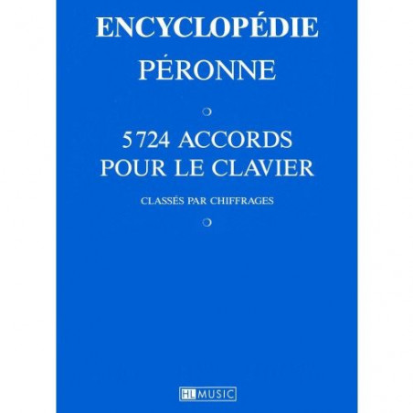Encyclopédie Péronne - 5724 accords pour le clavier