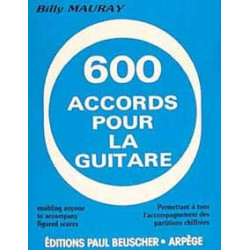 Méthode MAURAY Billy Accords pour la guitare (600) - guitare