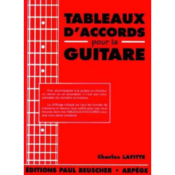 Tableaux d'accords – guitare - LAFITTE Charles