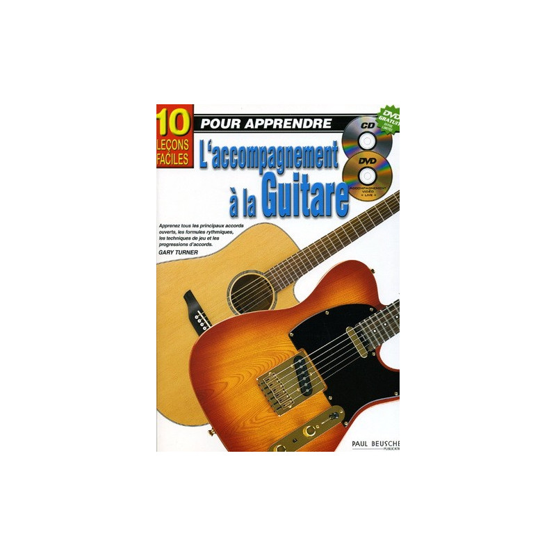 Leçons faciles pour apprendre l'accompagnement - Gary Turner - Guitare (+ audio)