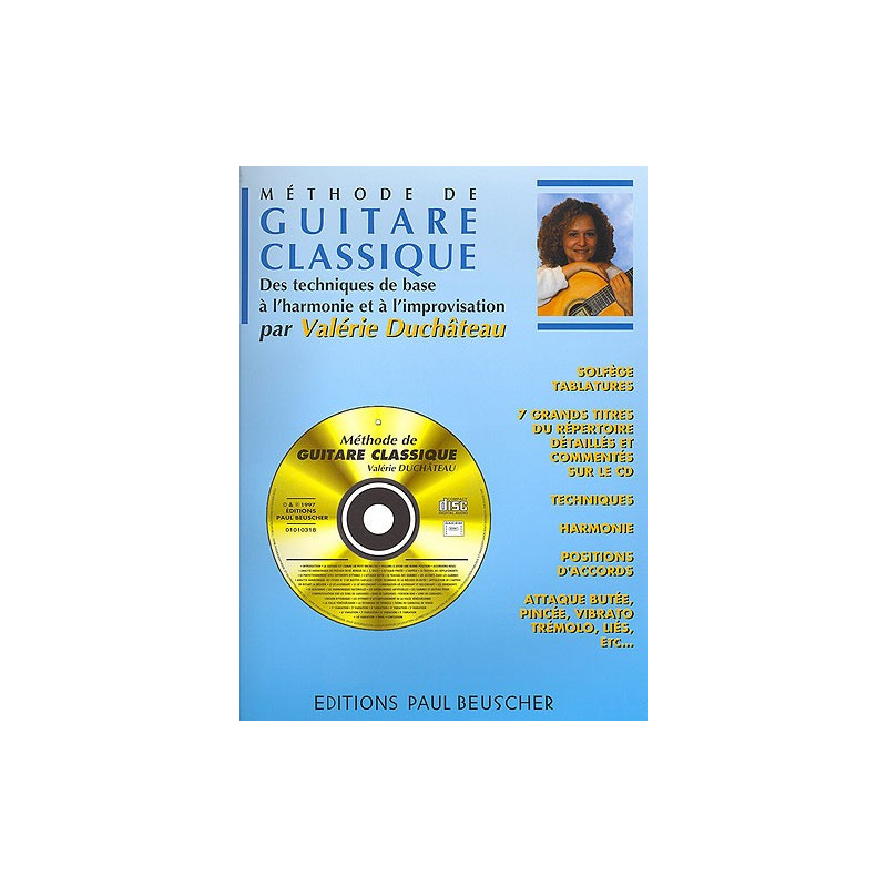 Méthode de guitare classique - Valérie Duchateau (+ audio)