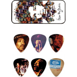 6 mediators Jimi Hendrix Hear my music - Dunlop JH-PT07M