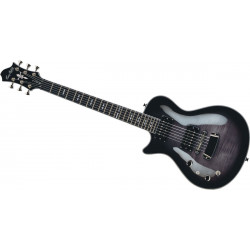 Guitare électrique gaucher Hagstrom Ultra Swede cosmic black burst