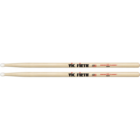 Paire de baguettes Vic Firth 3AN - American Classic - olive nylon