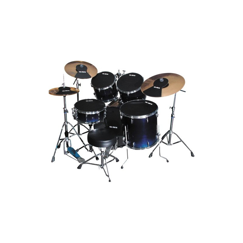 Pack sourdines Vic Firth Kit 22'' + hi-hat et 2 cymbales