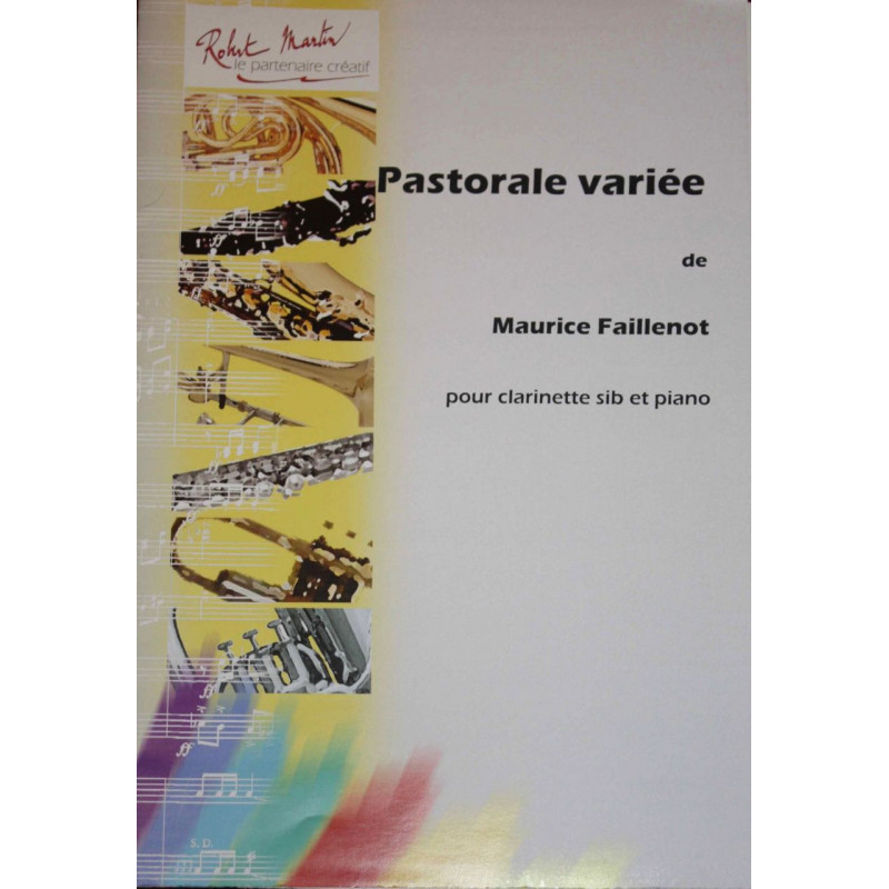 Pastorale variée - Partition clarinette Sib - Faillenot