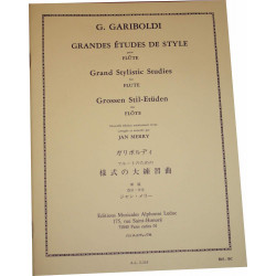 Grandes étude de styles - flûte traversière - Gariboldi