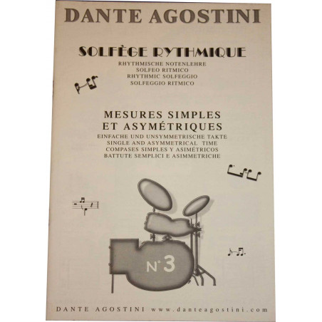 Agostini Solfège rythmiques Vol 3