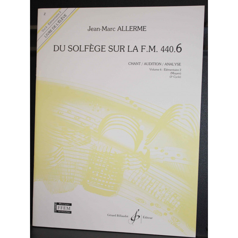 Du solfege sur la F.M. 440.6 - Chant/Audition/Analyse - Jean-Marc Allerme (+ audio)
