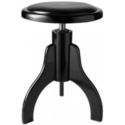 Tabouret Piano Stagg PS35 noir brillant pelotte skai noir