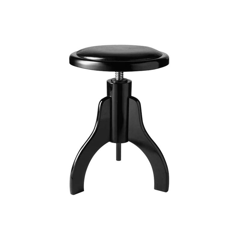 Tabouret Piano Stagg PS35 noir brillant pelotte skai noir