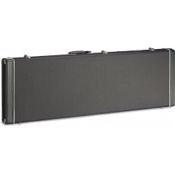 Etui rectangulaire Deluxe Tweed noir pour guitare électrique basse Stagg GCX-RB-BK