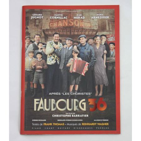 Partition du Film Faubourg 36 par Reinhardt Wagner - Piano Voix guitare
